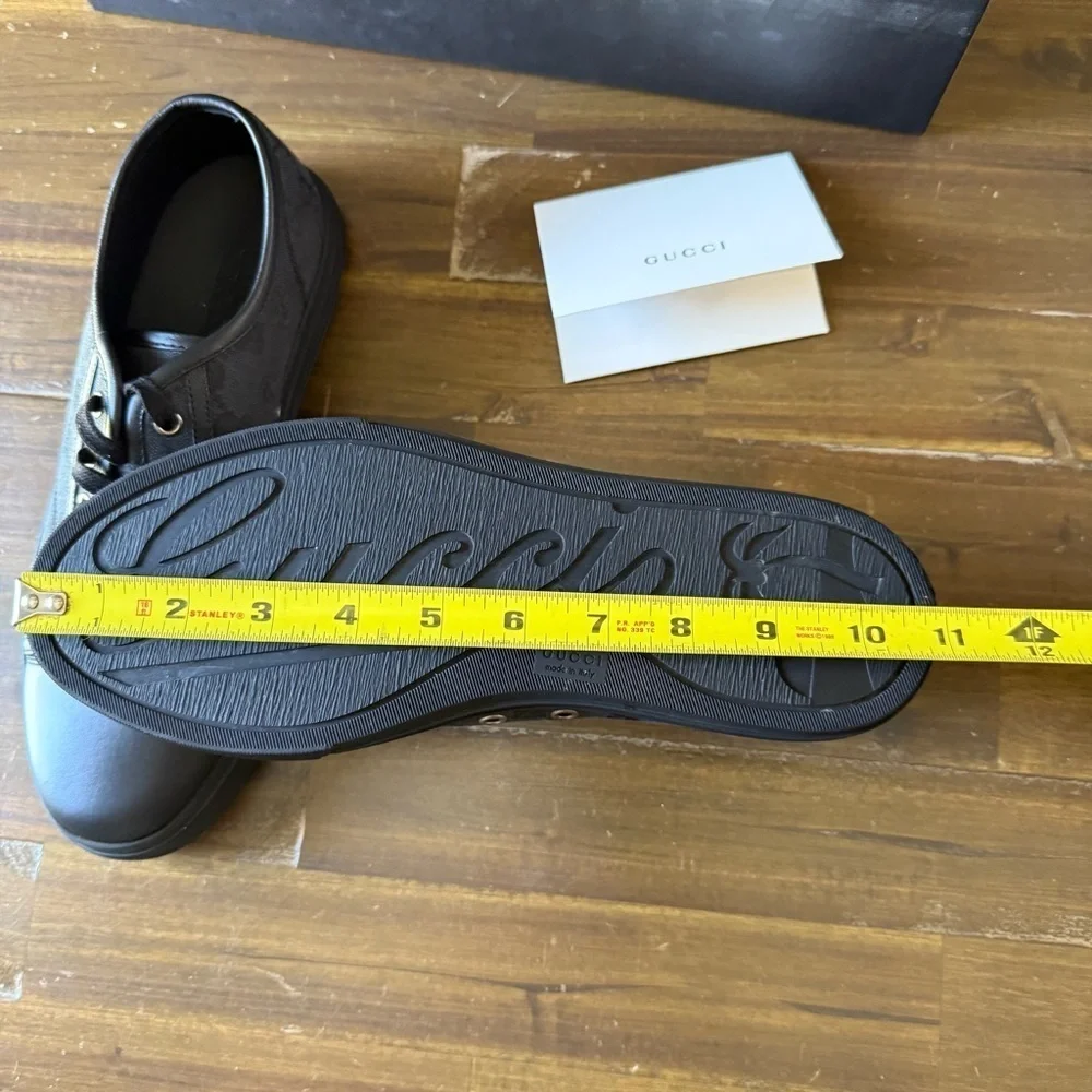 Gucci GG Canvas Low ‘Gray Black’ Shoes